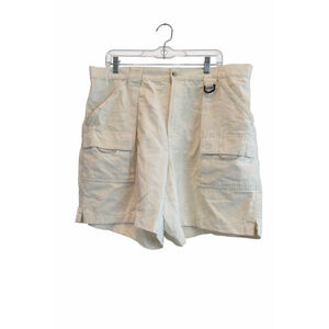Columbia PFG Men’s XL Beige Cargo Shorts Fishing Performance Gear Lightweight